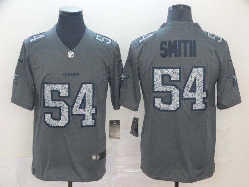 Men Dallas cowboys #54 Smith Grey Nike Teams Gray Fashion Static  Limited NFL Jersey